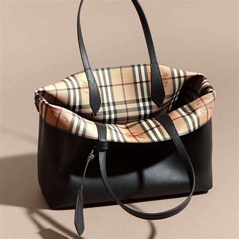 burberry tote leather